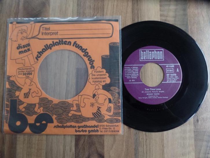 single  Spooky Tooth - Two Time Love *, Cd's en Dvd's, Vinyl Singles, Gebruikt, Single, Rock en Metal, 7 inch, Ophalen of Verzenden