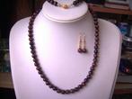 Een mooie Rode Tijgeroog edelstenen Sieraden Set, Sieraden, Tassen en Uiterlijk, Antieke sieraden, Verzenden, Overige materialen