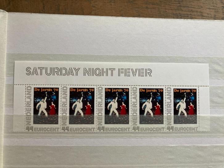 Persoonlijke half velletje de jaren 70 Saturday Night Fever, Postzegels en Munten, Postzegels | Nederland, Postfris, Na 1940, Verzenden