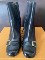 Tods enkellaarsjes van leer, Kleding | Dames, Schoenen, Hoge laarzen, Verzenden, Zwart, Nieuw