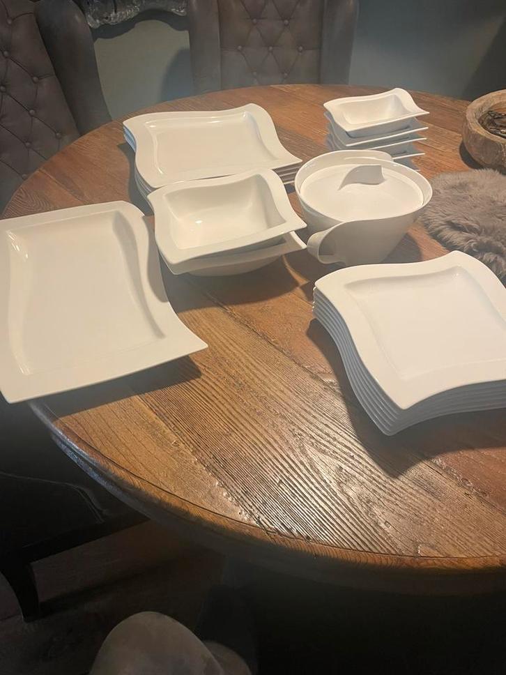 Servies villeroy&Boch. New wave, Huis en Inrichting, Keuken | Servies, Zo goed als nieuw, Bord(en), Overige stijlen, Porselein