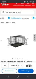 Hondenbench 76-48-55 cm, Ophalen, Gebruikt, 75 tot 110 cm, Minder dan 65 cm