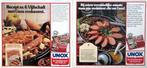 14 vintage advertenties reclames Unox 75-80 eten rookworst, Ophalen of Verzenden, Gebruikt, Overige typen