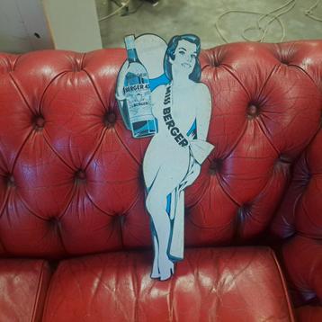 Miss berger Pin-up blik reclamebord  beschikbaar voor biedingen