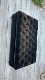 Gecapitonneerde footstool/poef Loggere Wilpower zwart, Gebruikt, Klassiek, Minder dan 50 cm, Ophalen of Verzenden