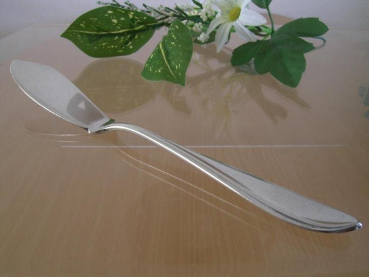 Keltum botermes of spatel verzilverd Puntfilet P8, Antiek en Kunst, Antiek | Bestek, Ophalen of Verzenden