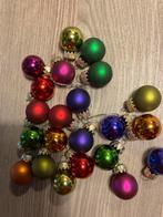 22 kleine gekleurde kerstballen, Diversen, Kerst, Ophalen, Gebruikt