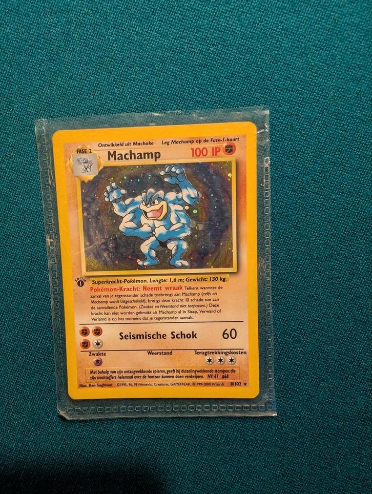 Machamp 1st Edition - Zeldzame Pokémonkaart!, Hobby en Vrije tijd, Verzamelkaartspellen | Pokémon, Ophalen of Verzenden