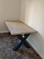 Eettafel met kruispoot, 178x90 cm, Ophalen