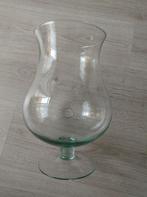 Mooie grote glazen vaas 32 cm hoog 21 cm breed, Minder dan 50 cm, Glas, Wit, Zo goed als nieuw