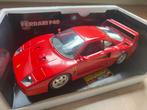 1:18 Ferrari F40 1987 Bburago, Ophalen of Verzenden, Zo goed als nieuw, Auto, Bburago