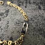 14k gouden armband koningsschakel massief, Sieraden, Tassen en Uiterlijk, Armbanden, Ophalen of Verzenden, Nieuw, Goud