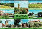Ansichtkaart Terschelling "De 8 dorpen van het eiland", Ophalen of Verzenden, 1980 tot heden, Gelopen, Waddeneilanden