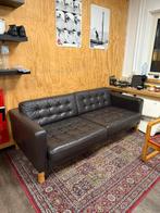 Mooie ikea bank bruin leer, Ophalen, Zo goed als nieuw, Leer