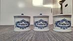 3 Delft Blue 'Preferid' Potten, Ophalen of Verzenden, Gebruikt