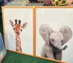 Schilderij dieren kinderkamer, Kinderen en Baby's, Kinderkamer | Inrichting en Decoratie, Ophalen of Verzenden, Zo goed als nieuw