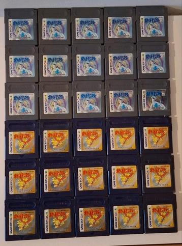 Gameboy Pokemon Gold Silver Per Set! beschikbaar voor biedingen