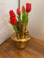 Gouden tulpenvaas, Overige materialen, Overige kleuren, Ophalen of Verzenden, Zo goed als nieuw