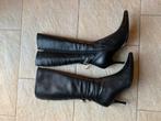 Nieuwe leren laarzen Moda Donna - Maat 37, Hoge laarzen, Zwart, Nieuw, Ophalen of Verzenden