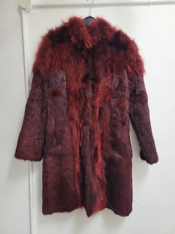 Winterjas dames konijn vacht maat 38 beschikbaar voor biedingen