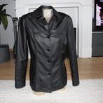 Zwart Soepel Leren Dames Jasje (S) € 55,-, Zwart, Ophalen of Verzenden, Zo goed als nieuw, Maat 36 (S)