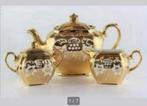 Sadler Gold Lustre 3 delige thee-set 1950 Zeldzaam + theepot, Antiek en Kunst, Ophalen of Verzenden
