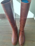 Shabbies Laarzen Cognac Leer - Maat 40 - Nieuw!, Hoge laarzen, Shabbies, Bruin, Nieuw