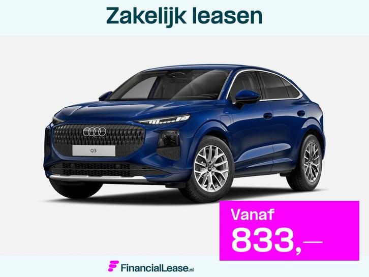 Audi Q3 Sportback 1.5 TFSI e-hybrid Advanced edition 272 PK, Auto's, Audi, Bedrijf, Lease, Financial lease, Q3, ABS, Achteruitrijcamera