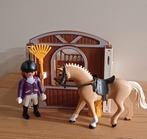 Playmobil warmbloedpaard met paardenbox 5520, Ophalen of Verzenden, Zo goed als nieuw