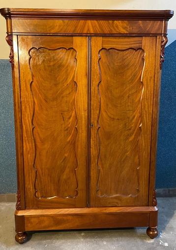 Hele knappe Biedermeier legkast rond 1900 mahonie, beschikbaar voor biedingen