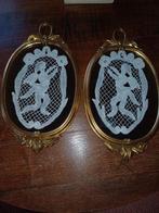 Antieke Brugse kant engelen  - Wanddecoratie, Ophalen of Verzenden, Nieuw