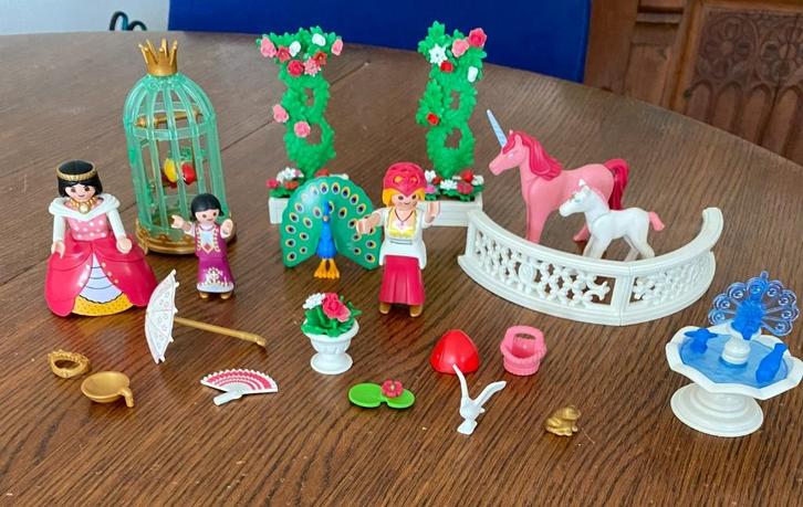 Playmobil Prinssen met eenhoorns en veel accessoire, Kinderen en Baby's, Speelgoed | Playmobil, Zo goed als nieuw, Los playmobil