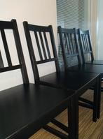 Ikea Stefan eetkamerstoelen, Huis en Inrichting, Ophalen, Gebruikt, Zwart, Vier