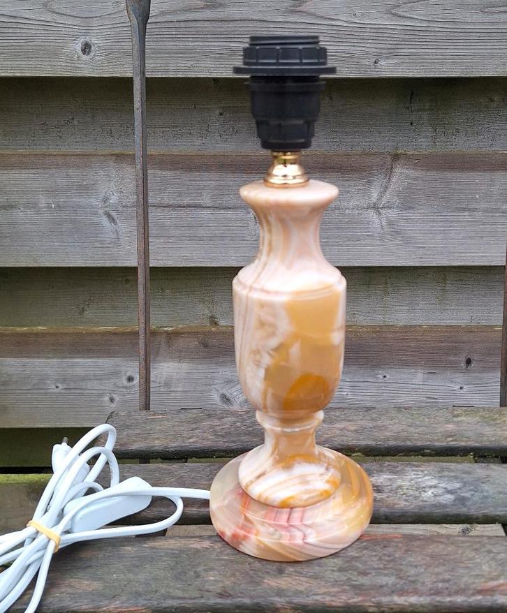 Prachtige vintage onyx tafellamp., Verzamelen, Retro, Huis en Inrichting, Ophalen of Verzenden