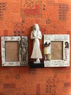 NEFERTARI EGYPTISCHE PRINSES BEELD + 2 FOTOLIJSTEN ANUBIS, Ophalen of Verzenden, Zo goed als nieuw, Overige typen