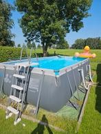 Intex Prism Frame Zwembad - 549x274x132cm, Tuin en Terras, Gebruikt, 200 tot 300 cm, Opzetzwembad, 200 tot 400 cm
