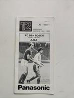 Fc Den Bosch - AJAX Programma seizoen 1984/85 5-3-1985, Verzamelen, Verzenden, Ajax