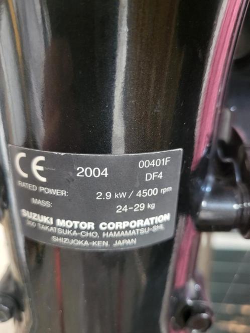 Suzuki DF4 buitenboordmotor 4 pk 4-takt Kortstaart 2004, Watersport en Boten, Buiten- en Binnenboordmotoren, Gebruikt, Benzine