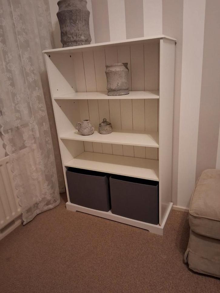 wit kastje/boekenkast, Huis en Inrichting, Kasten | Boekenkasten, Gebruikt, 50 tot 100 cm, 100 tot 150 cm, 25 tot 50 cm, Met lade(s)