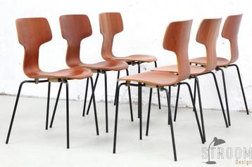 Fritz Hansen Teak Jacobsen Stoelen Vintage Deens Design   beschikbaar voor biedingen