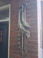 Vintage Brutalist Art - Wandsculptuur kraanvogels, Huis en Inrichting, Woonaccessoires | Wanddecoraties, Verzenden