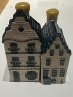 KLM Huisjes 2 & 3 Keramiek Delfts Blauw Huisjes Setje Vintag, Ophalen of Verzenden
