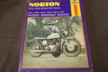 Norton 500 600 650 750 twins 1957-1970 werkplaatsboek beschikbaar voor biedingen