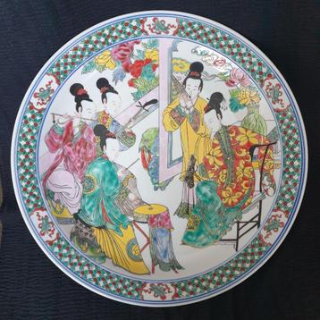 Antieke ca. 19e eeuw Kangxi Chinees porselein bord beschikbaar voor biedingen