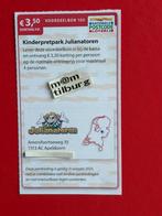 Voordeelbon 103 Kinderpretpark Julianatoren €3,50 korting p., Drie personen of meer, Kortingskaart
