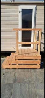 Opstap voor caravan, chalet, tinyhouse, pipowagen, podium, Ophalen of Verzenden, Zo goed als nieuw, Hout