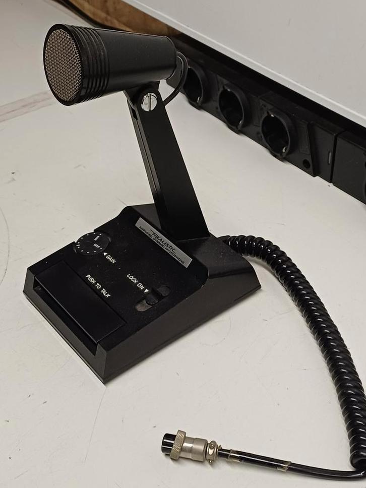 Realistic Tafel Microfoon - Model 21-9031, Telecommunicatie, Zenders en Ontvangers, Gebruikt, Ophalen of Verzenden