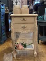 Brocante nachtkastje, ladekastje barok, vintage kastje VdlM, Ophalen, Minder dan 50 cm, 1 of 2 laden, Zo goed als nieuw