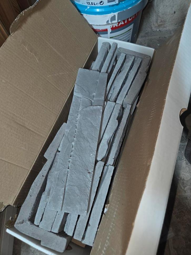 KLIMEX Steenstrip Colorado antraciet 1m2, Doe-het-zelf en Verbouw, Tegels, Nieuw, Wandtegels, Overige materialen, Minder dan 20 cm