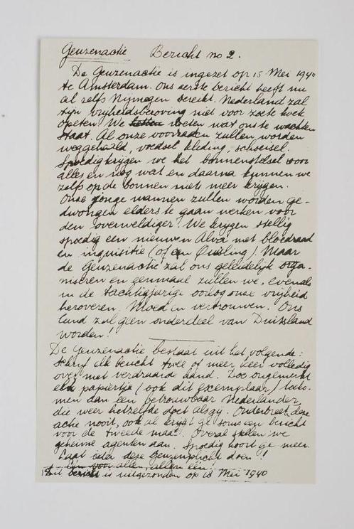 18 mei 1940 Geuzenactie eerste ondergrondse krant Heruitgave, Boeken, Tijdschriften en Kranten, Zo goed als nieuw, Krant, Verzenden